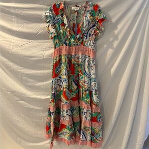 HUNTER BELL Vibrant Multicolor Maxi Dress